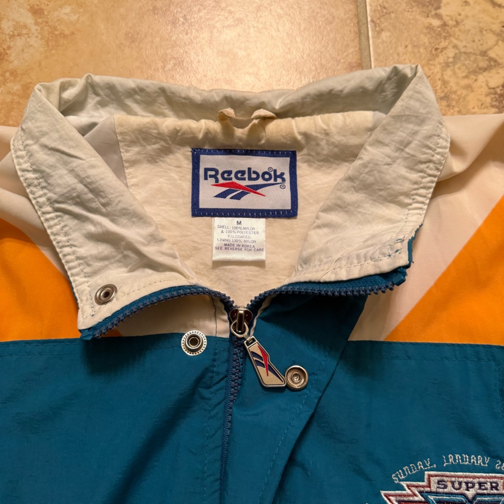 Vintage Reebok 1996 NFL Superbowl XXX Arizona Embroidered Jacket Multi Medium - Picture 5 of 7